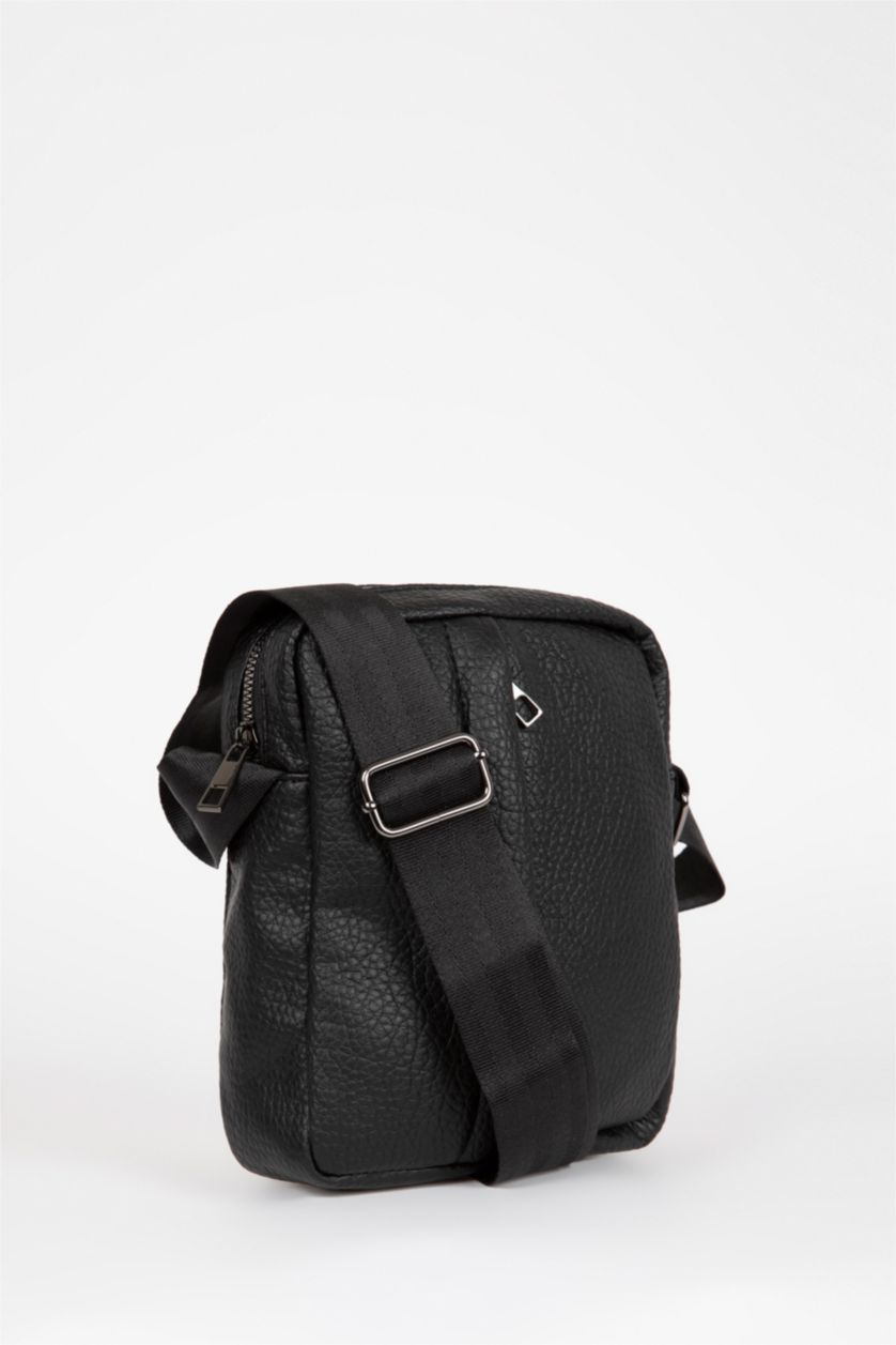 رجال أسود شنطة كروس رجالي جلد صناعي