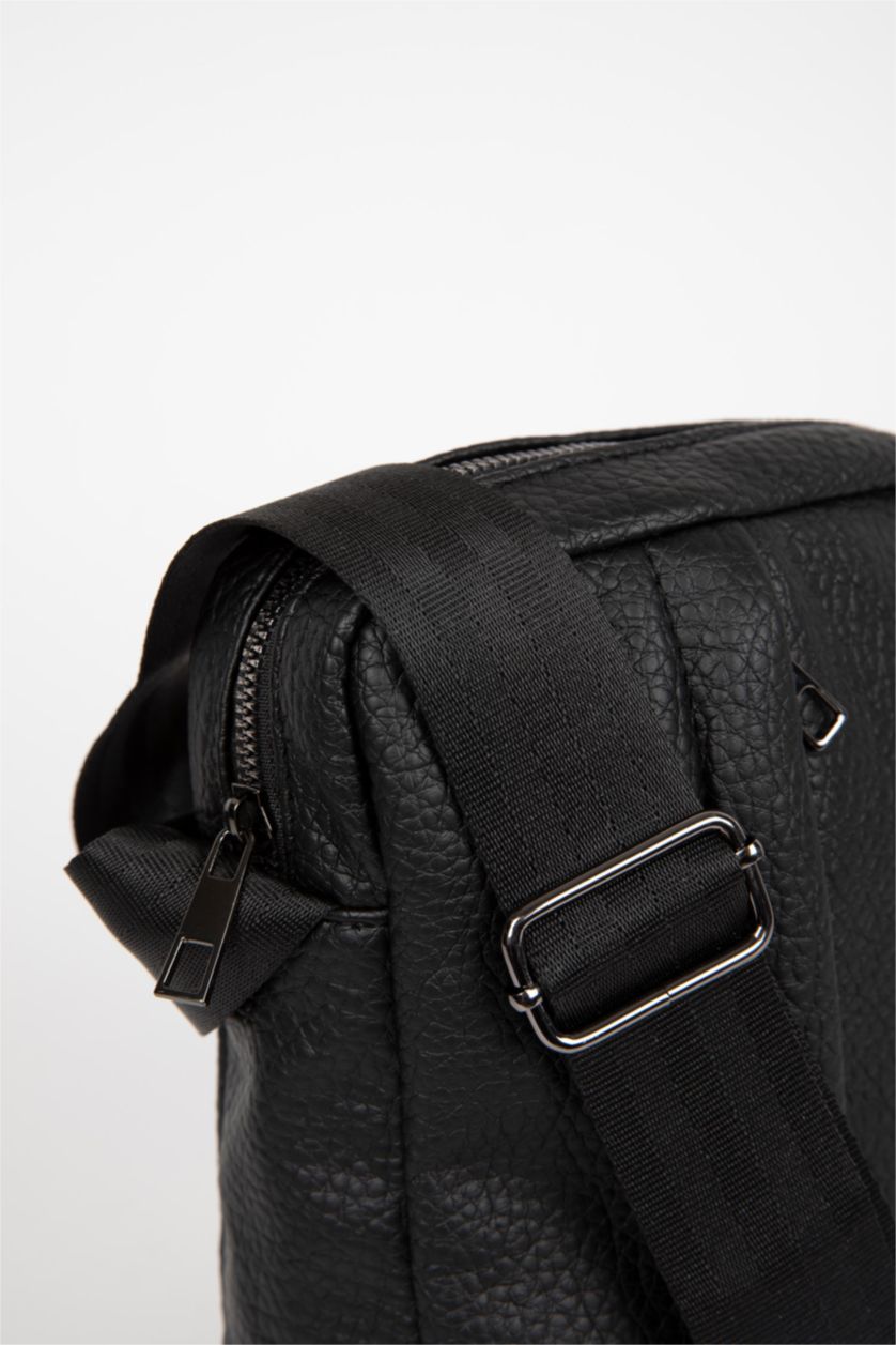 رجال أسود شنطة كروس رجالي جلد صناعي