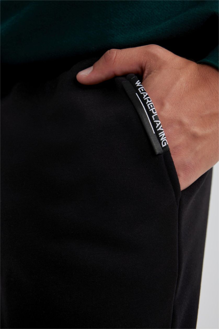 رجال أسود بنطلون سويت بانتس اوفر سايز بجيب كارجو