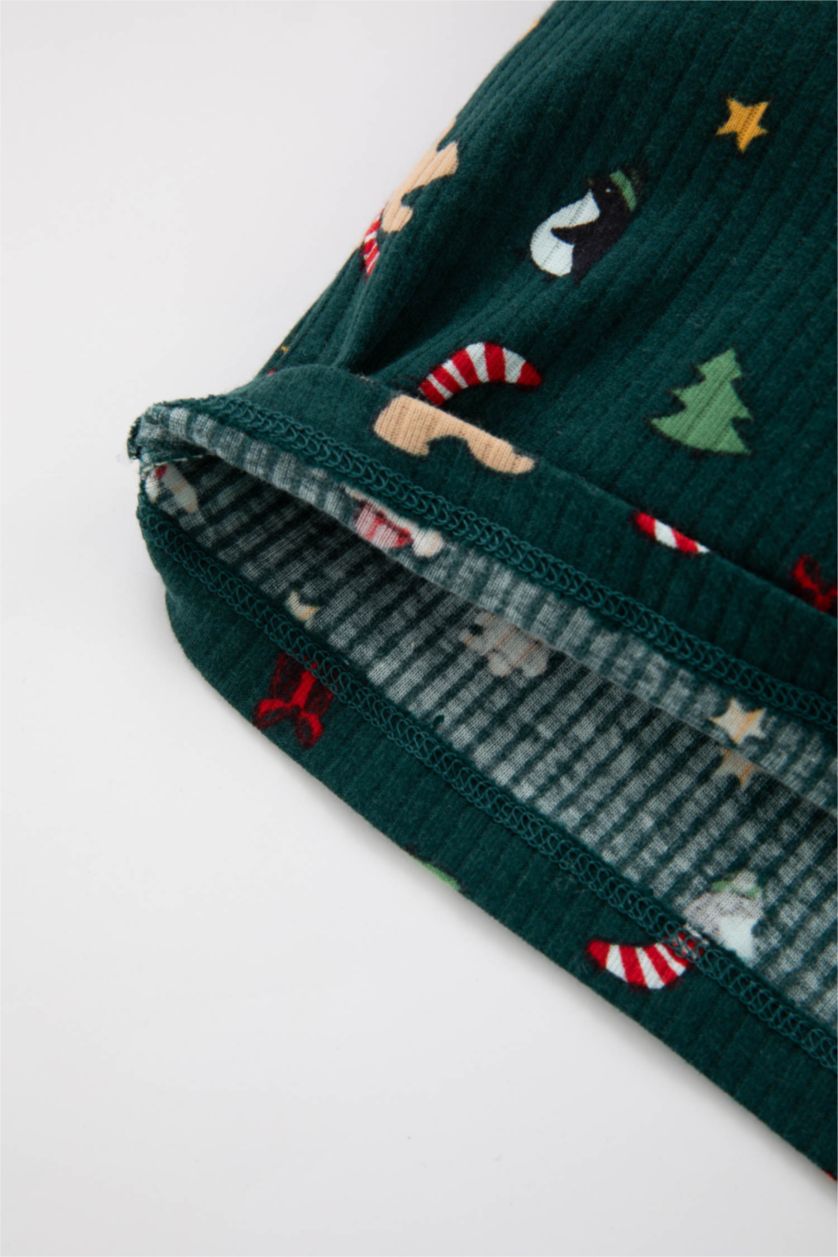 BABY BOY Dark Green Baby Boy New Year Printed Camisole Pajama Set