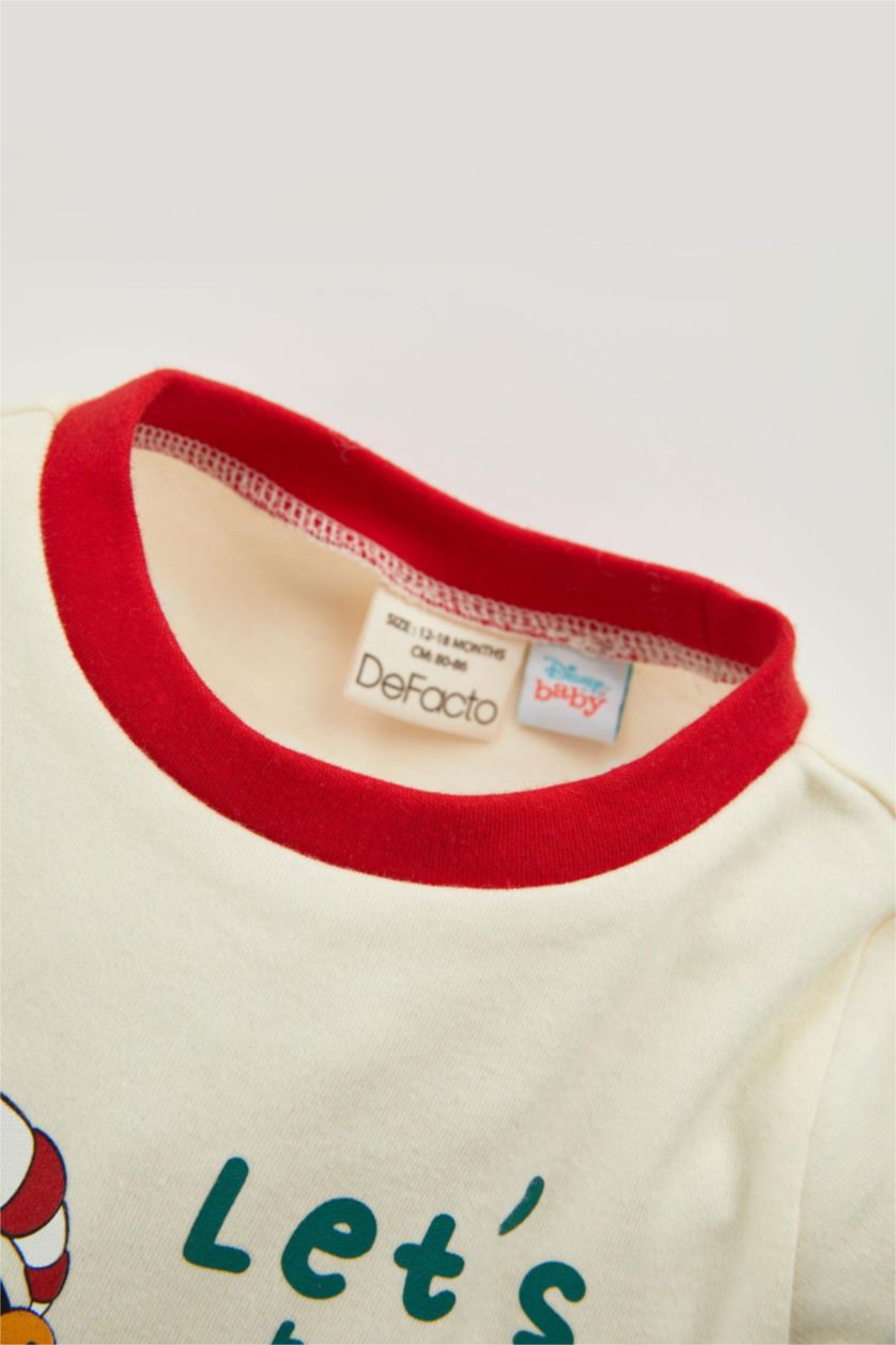 BABY BOY White طقم بيجاما قصة عادية