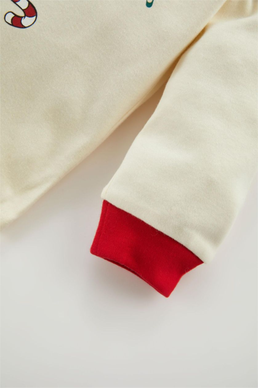 BABY BOY White طقم بيجاما قصة عادية