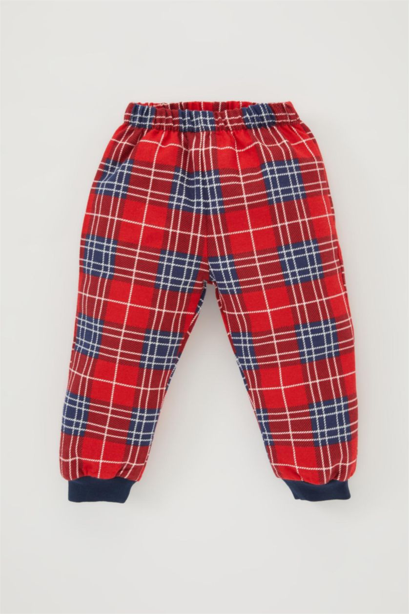 BABY BOY NAVY Baby Boy Christmas Themed Flannel 2 Piece Pajama Set