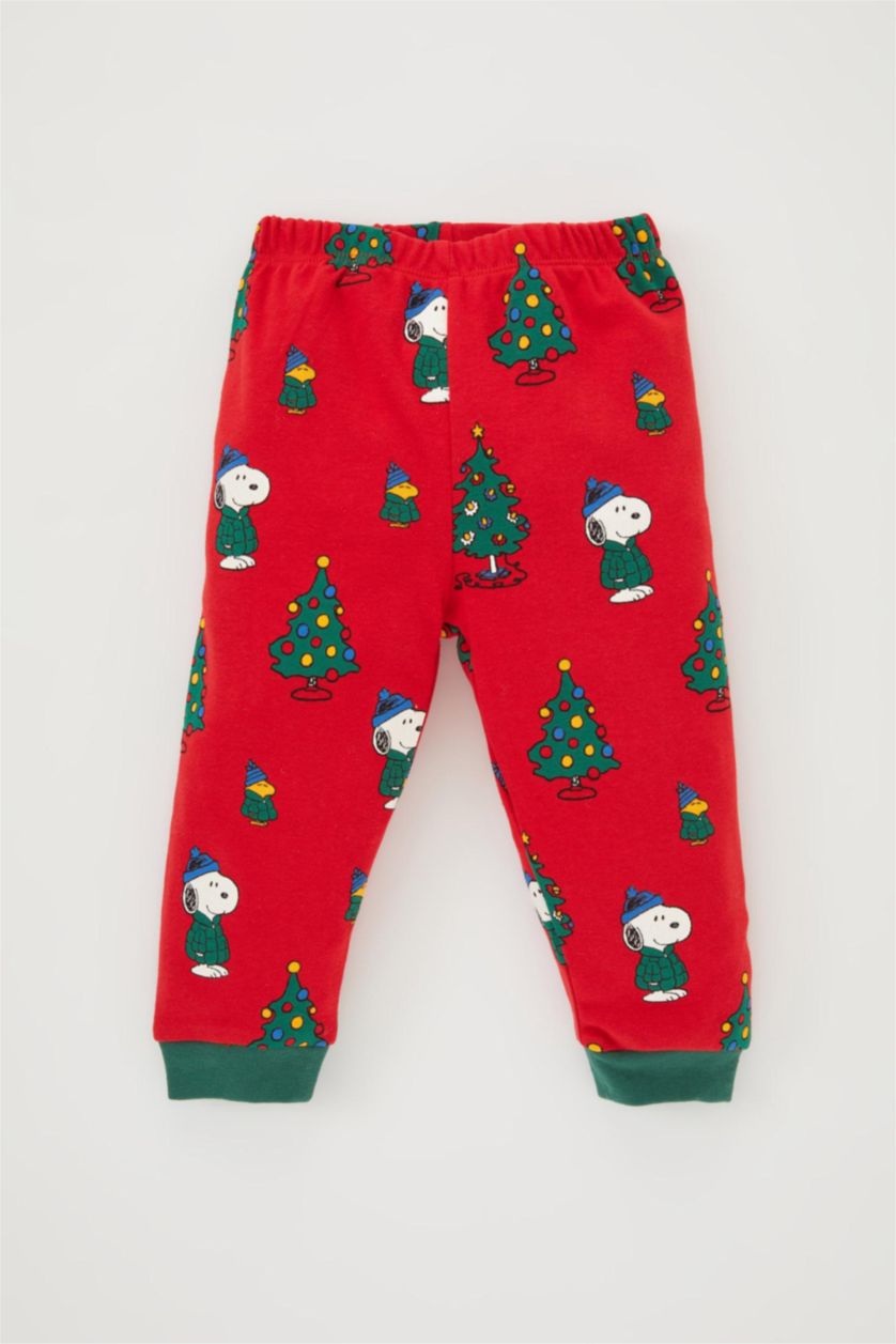 Малыши мальчики Красный Пижама новогодняя Snoopy для малышей мальчиков