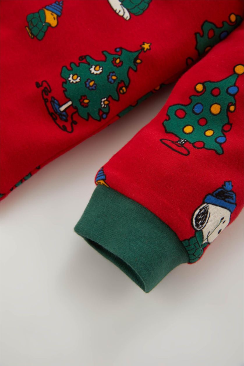 Малыши мальчики Красный Пижама новогодняя Snoopy для малышей мальчиков