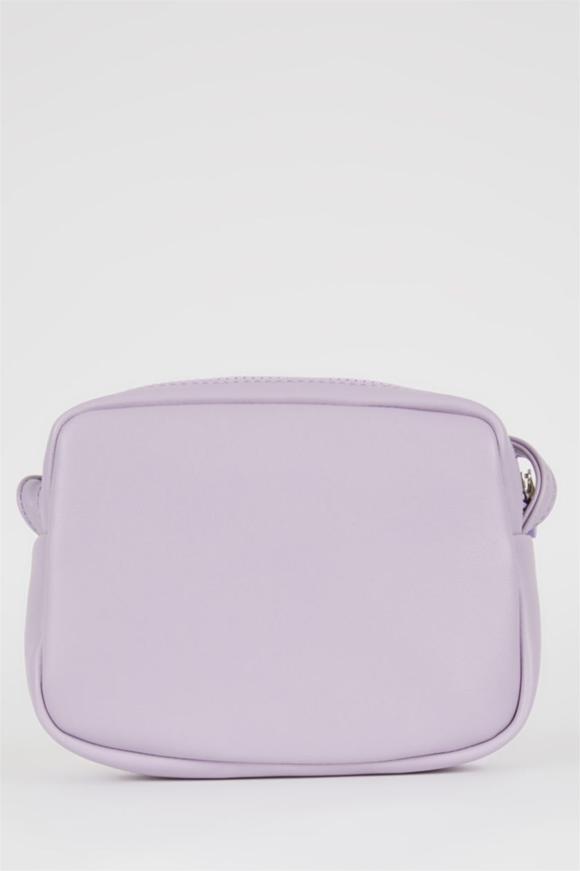 WOMAN Lilac Faux Leather Crossbody Bag
