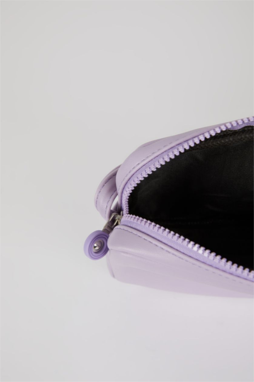 WOMAN Lilac Faux Leather Crossbody Bag