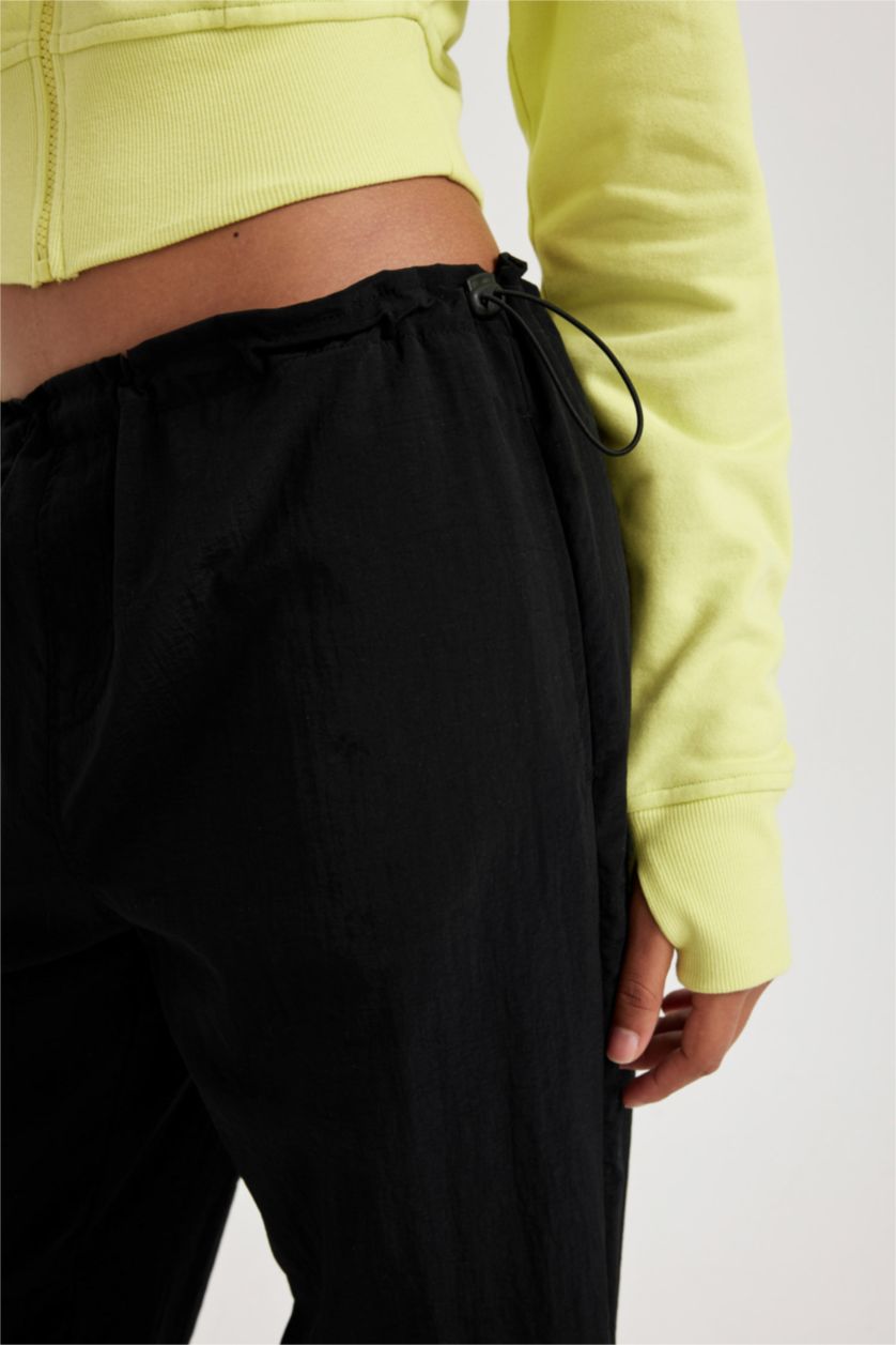 FEMME Noir Parachute Trousers