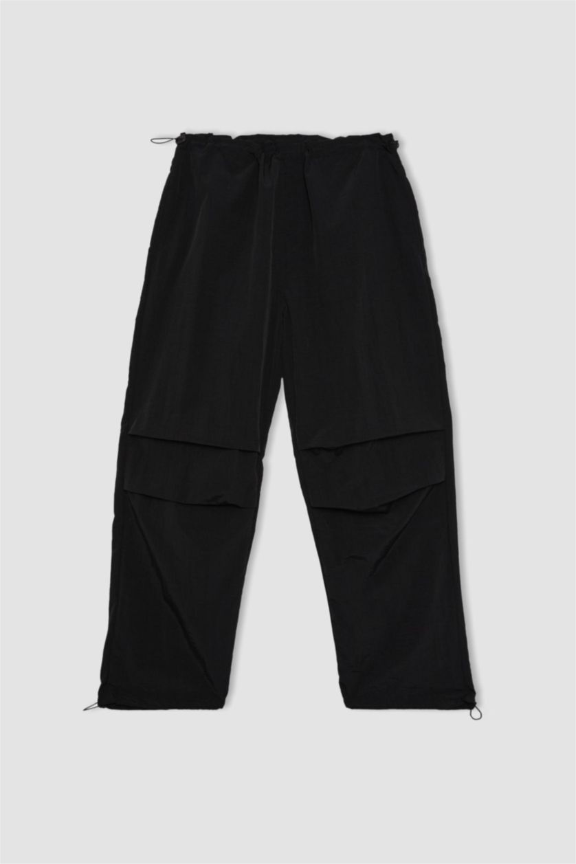 FEMME Noir Parachute Trousers