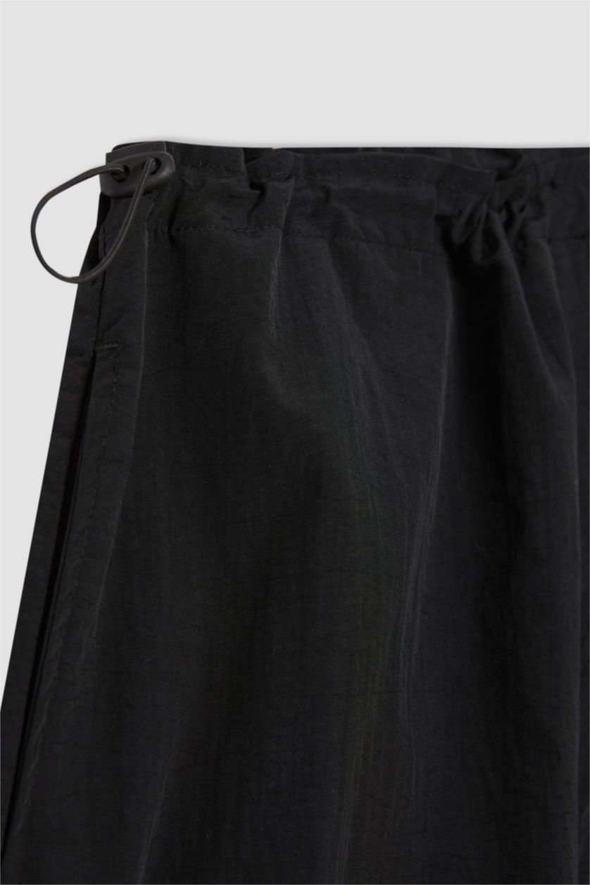 FEMME Noir Parachute Trousers