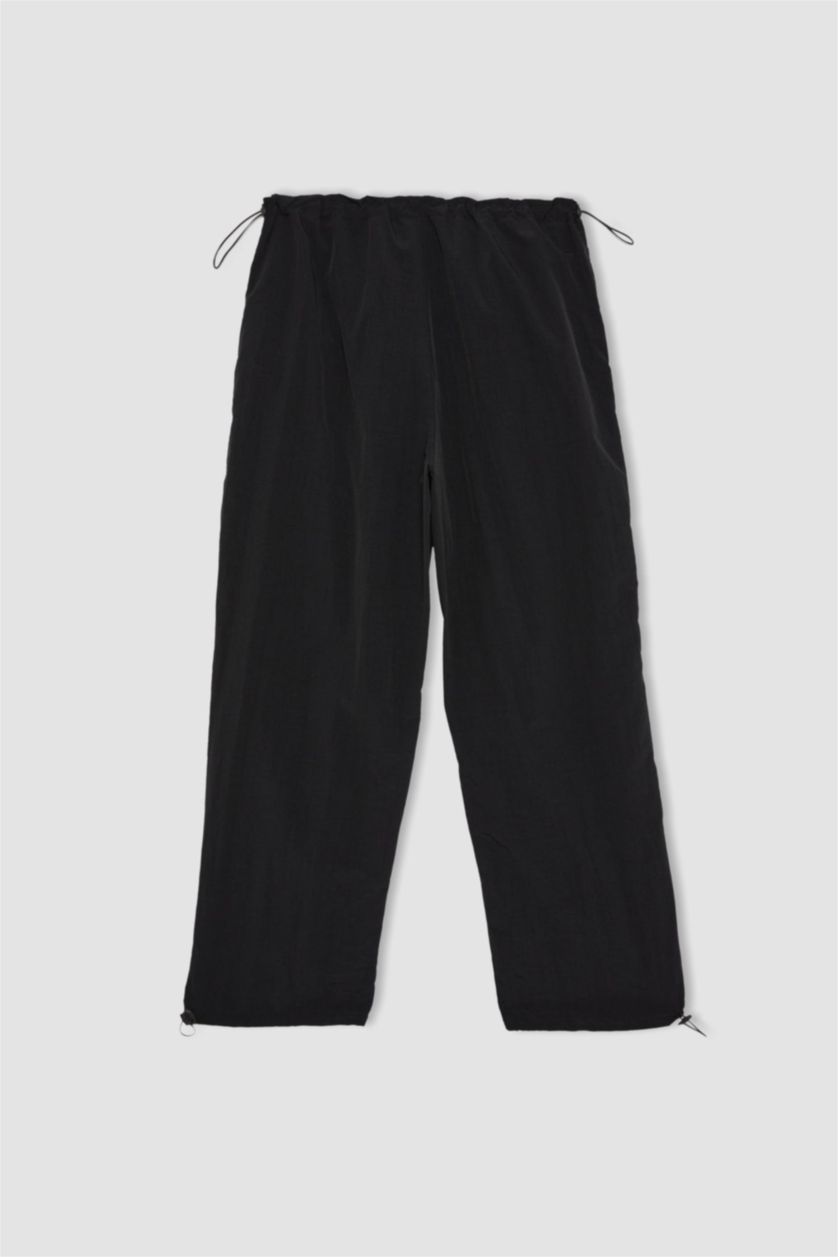 FEMME Noir Parachute Trousers