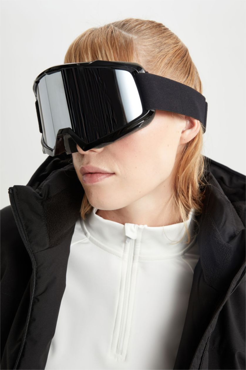 Kadın Siyah Kadın Kayak Gözlüğü