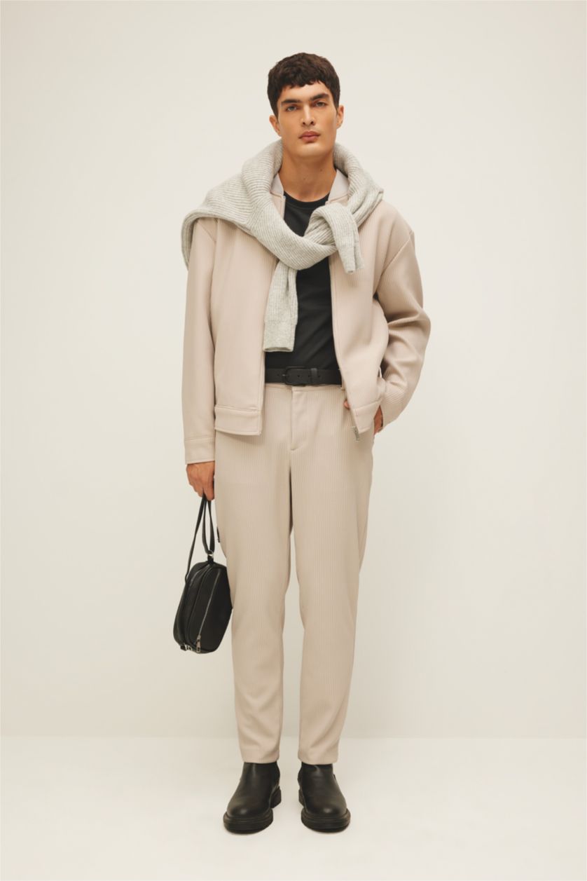 MAN Light Grey Jogger All Way Stretch Trousers