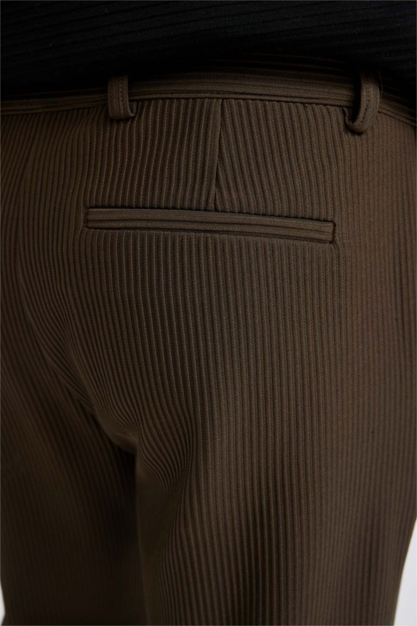 Erkek Koyu Haki Jogger Fıt Düz Paça Her Yöne Esneyen Pantolon