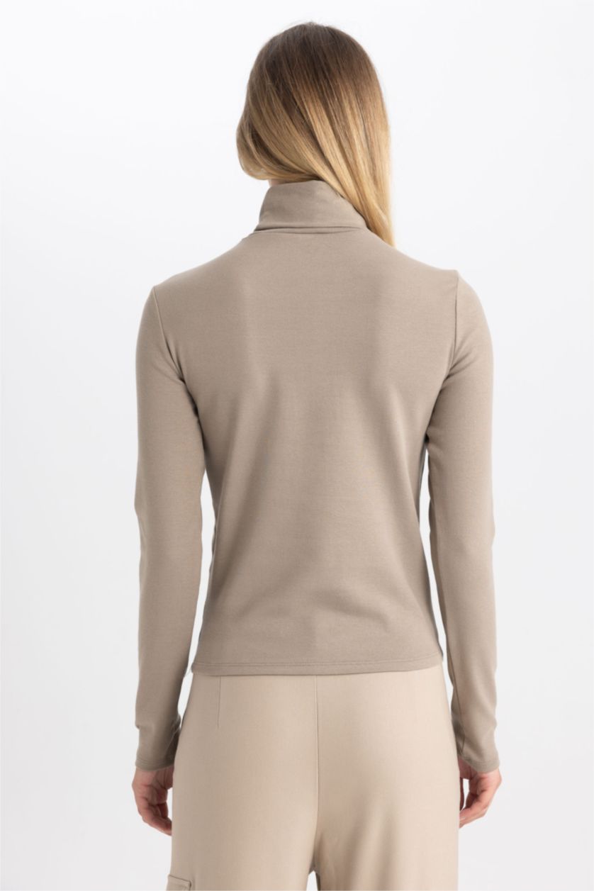 WOMAN Teak Slim Fit Long Sleeve T-Shirt
