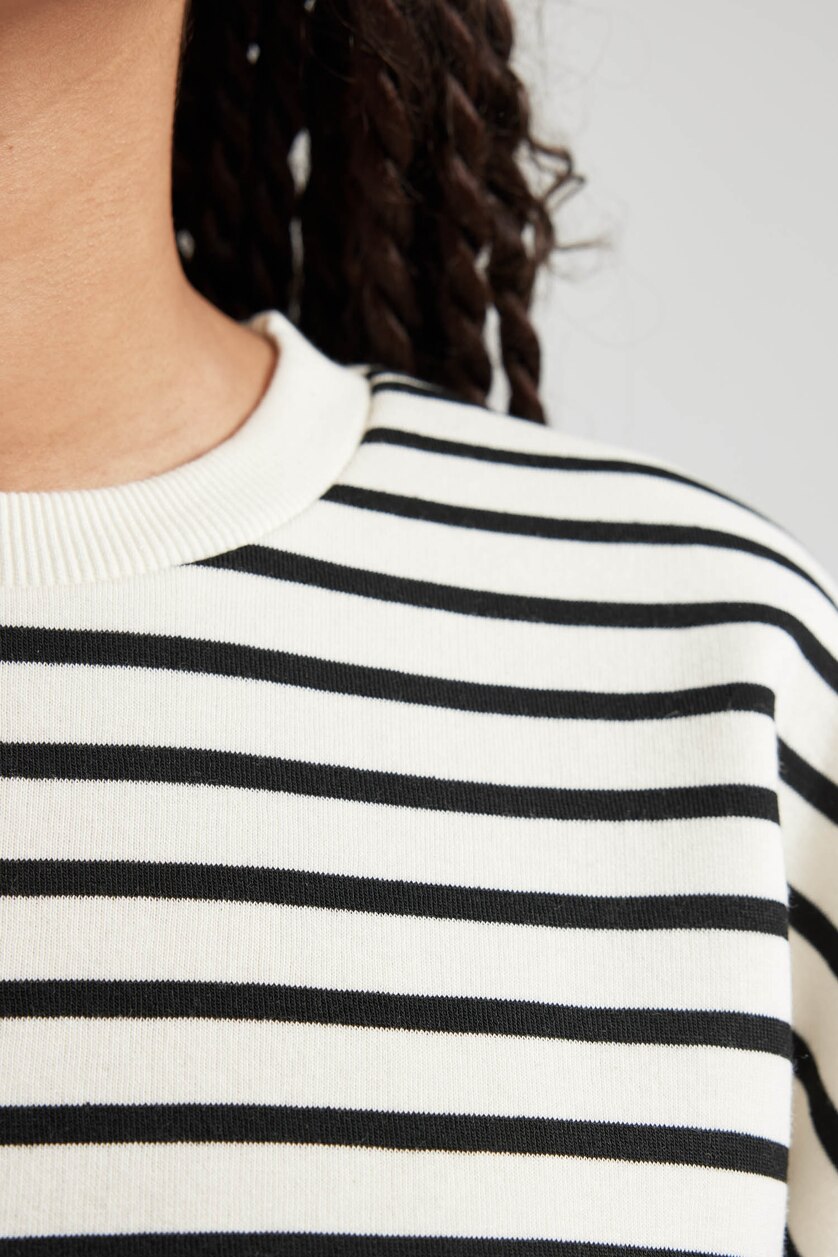 FEMME Noir Tissu Sweat Épais Coupe Oversize