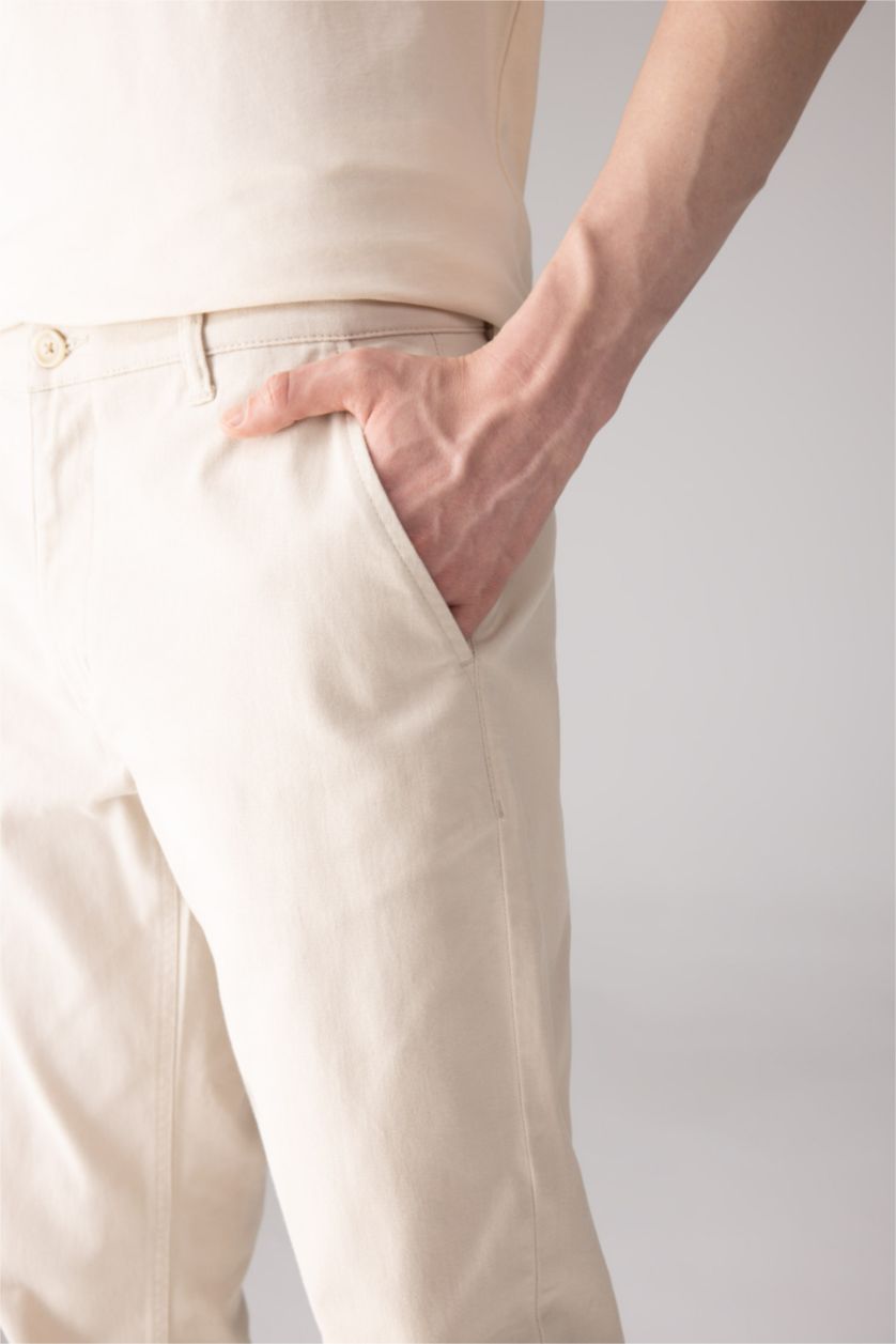 رجال اللون الرملي بنطلون سادة جبردين قصة عادية عادي بجيب