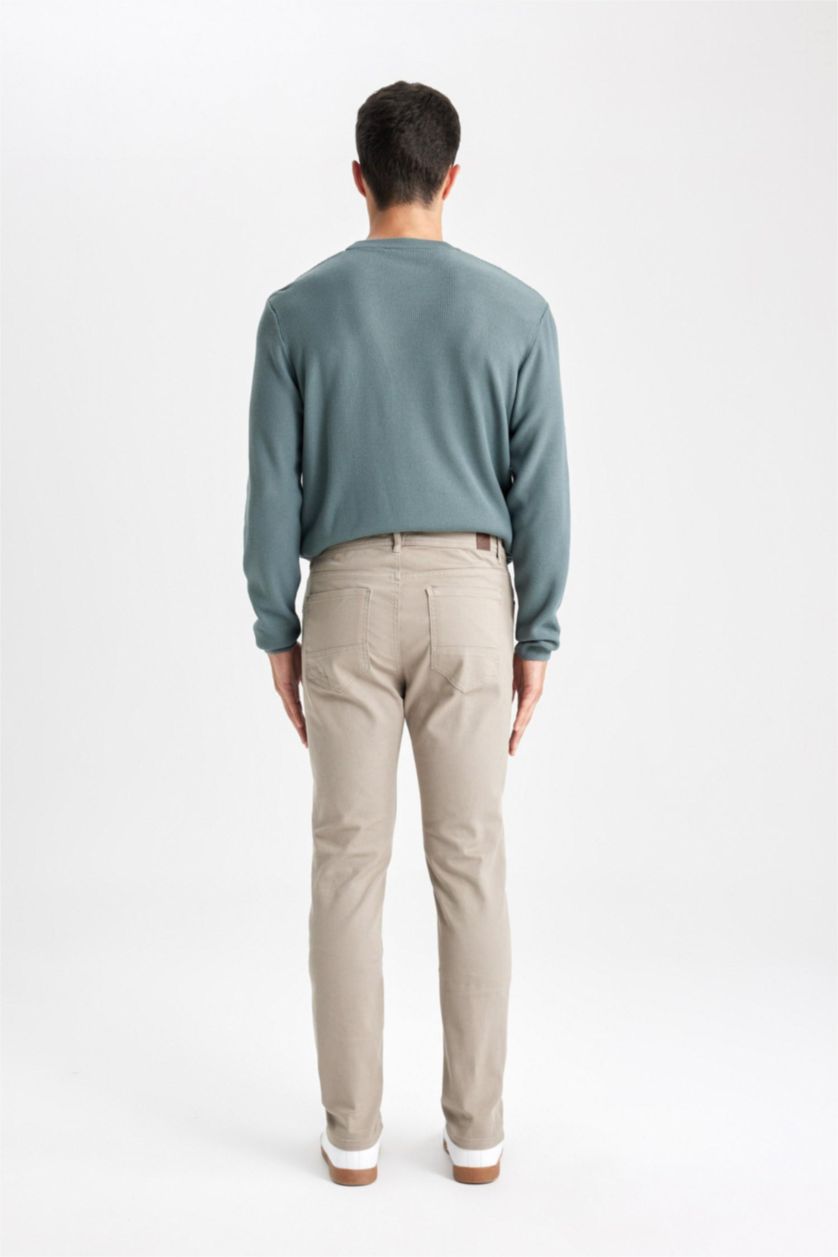 MAN Beige Slim Fit Trousers