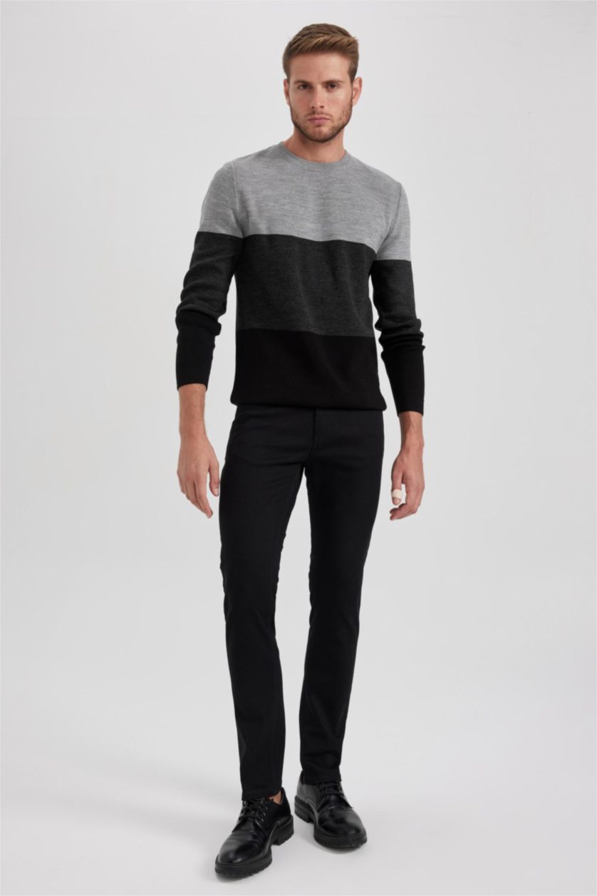 MAN Black Slim Fit Trousers