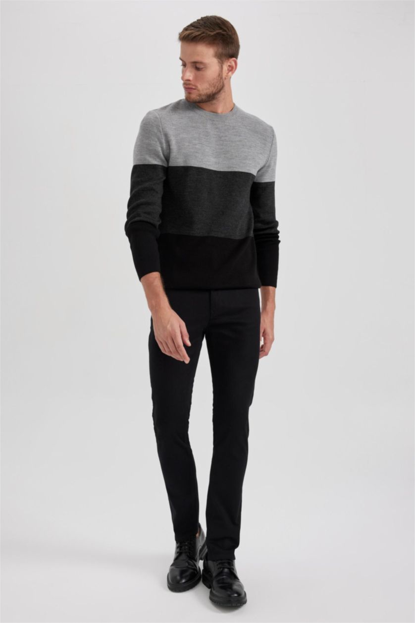 MAN Black Slim Fit Trousers