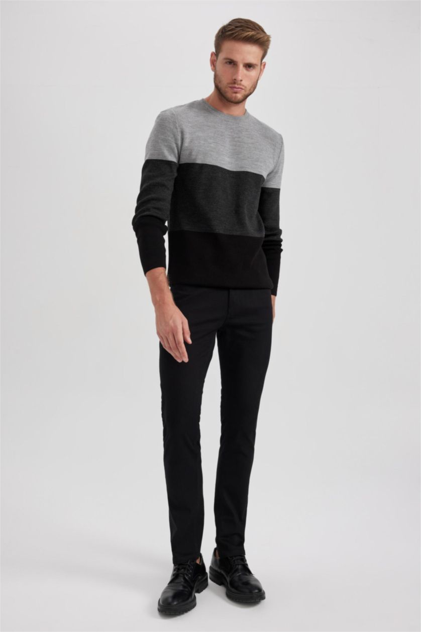 MAN Black Slim Fit Trousers