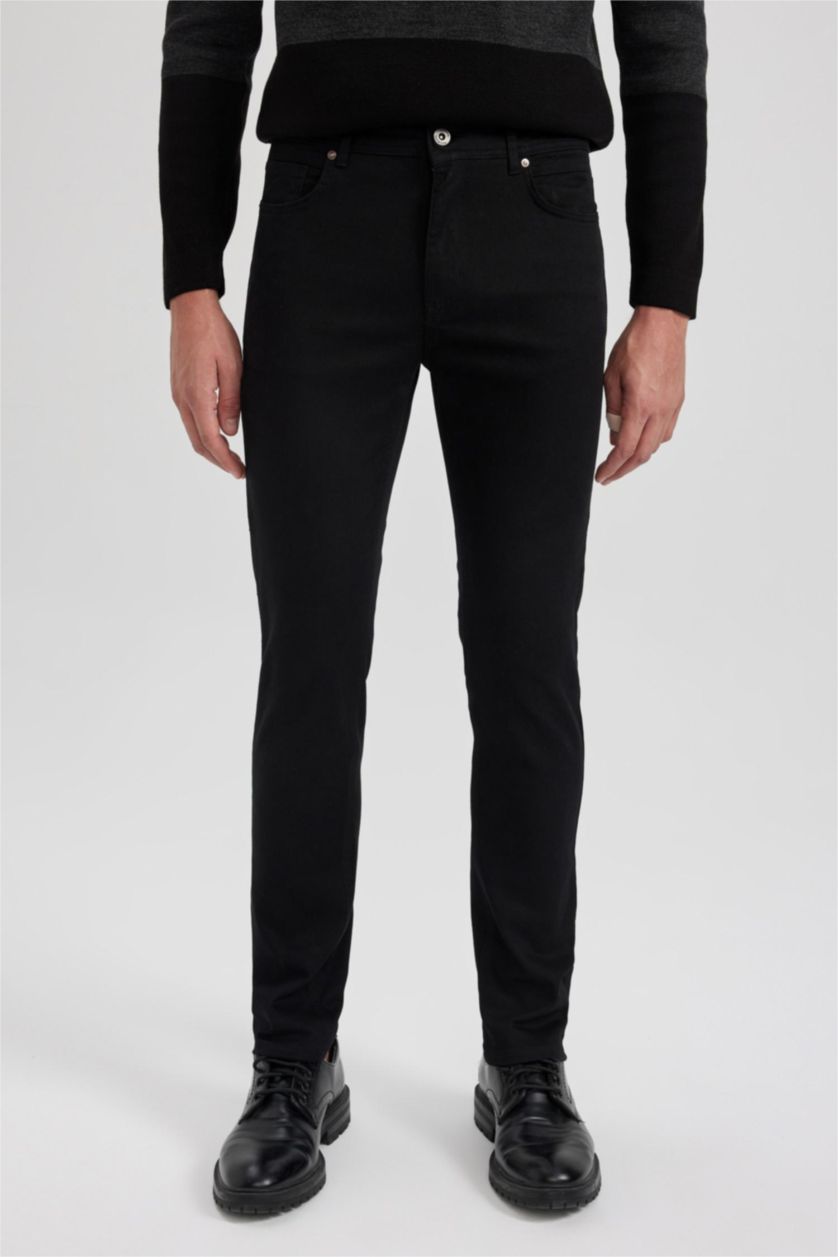 MAN Black Slim Fit Trousers