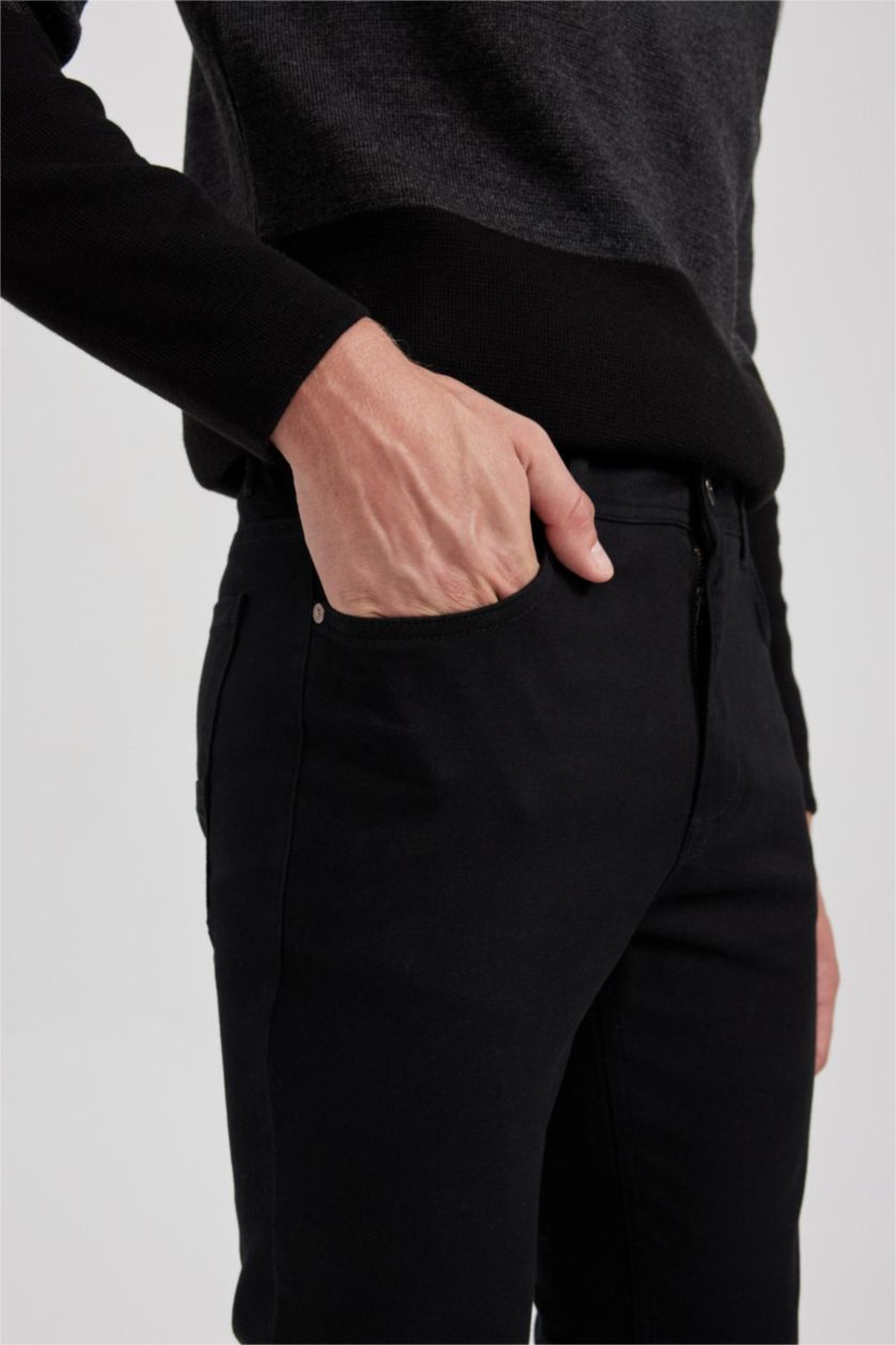 MAN Black Slim Fit Trousers