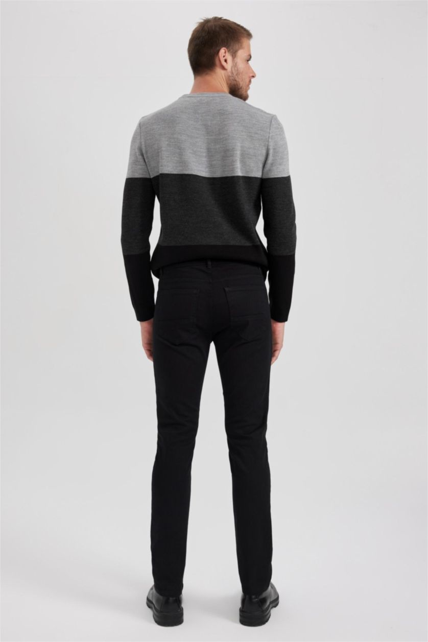 MAN Black Slim Fit Trousers