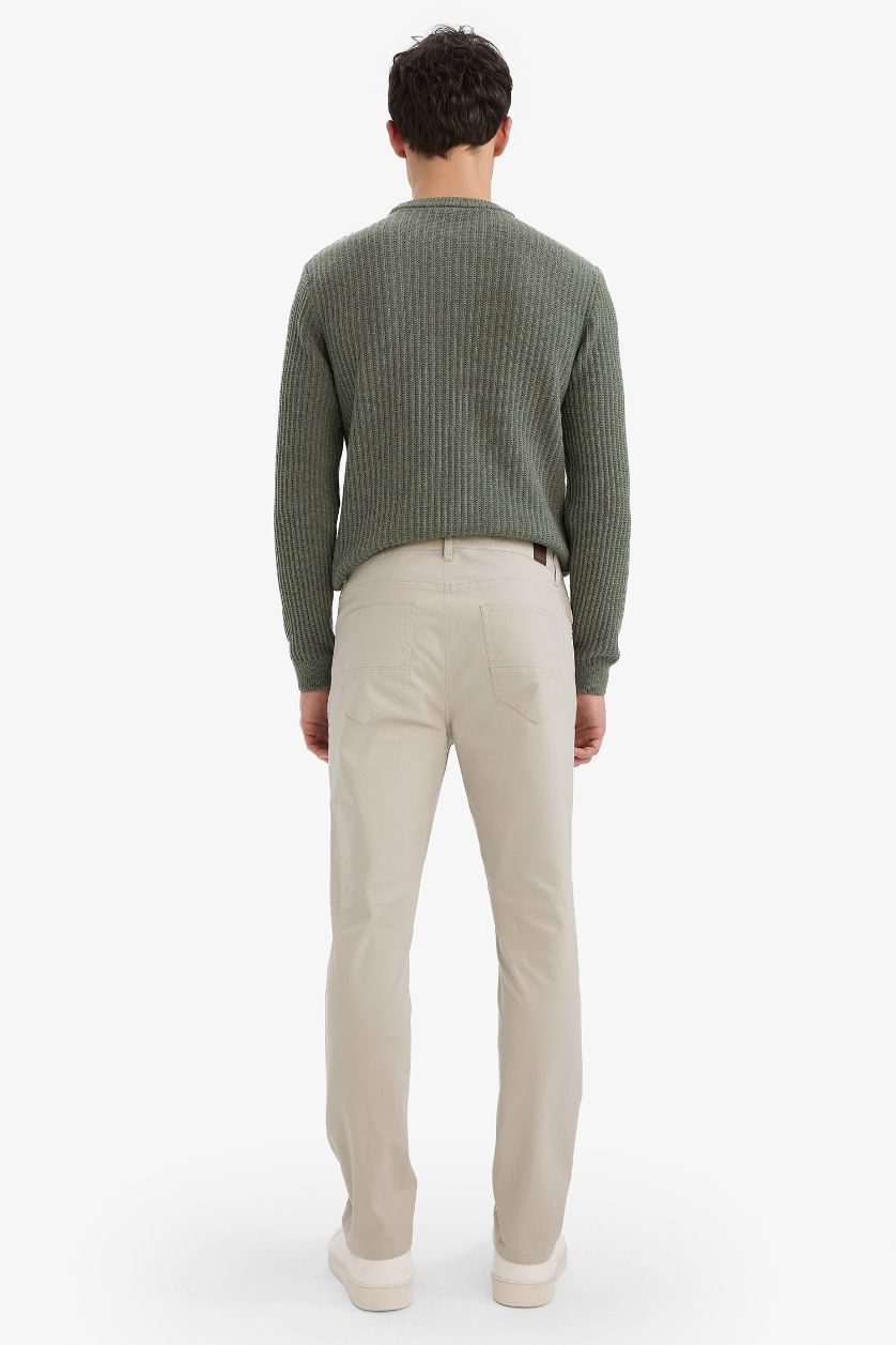 Erkek Taş Slim Fit Dar Kesim Dar Paça Cepli Pantolon