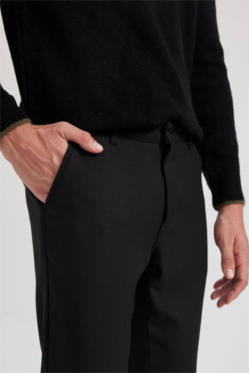 HOMME Noir Coupe slim raccourcie