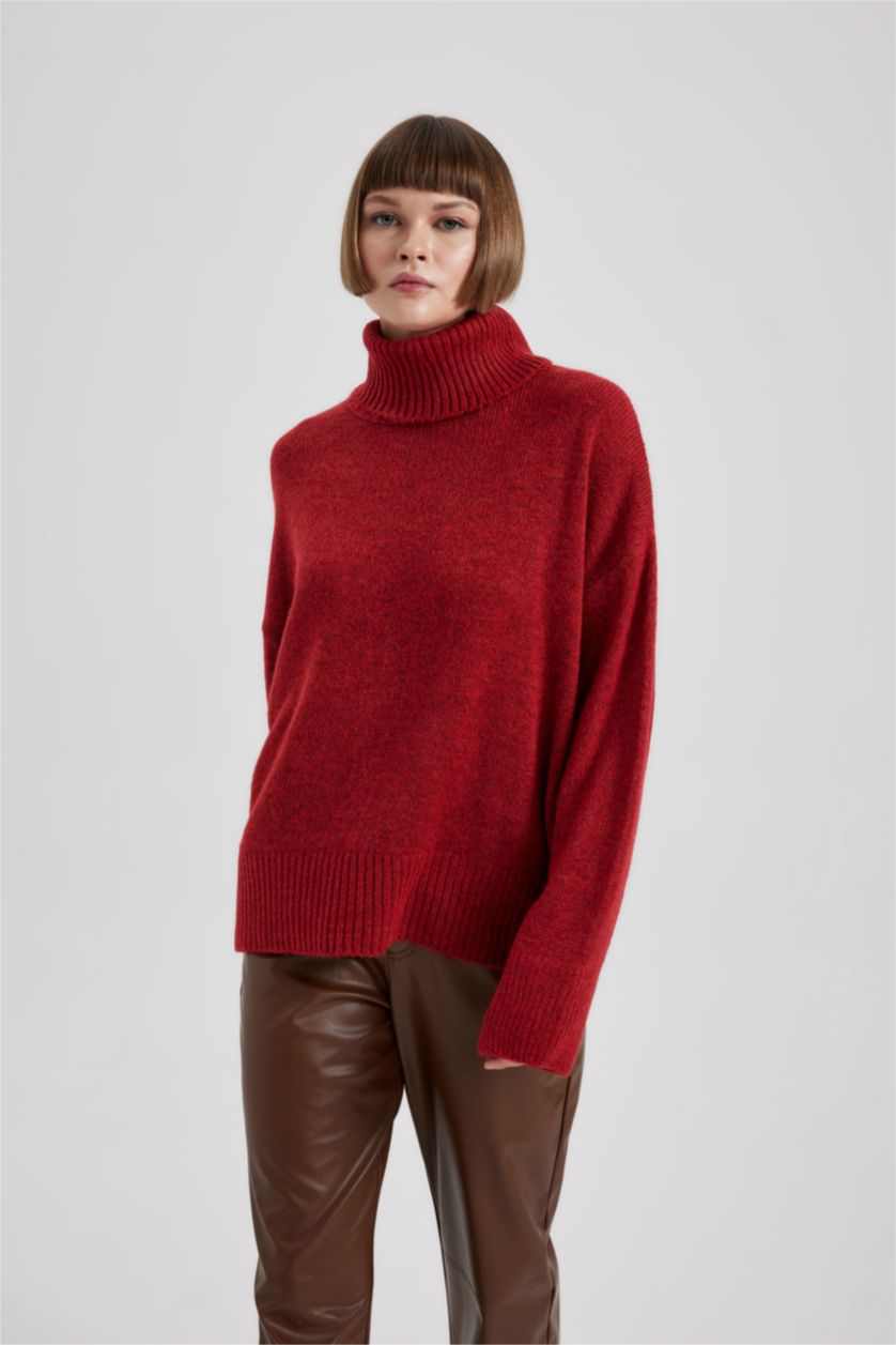 WOMAN Red Relax Fit Pullover