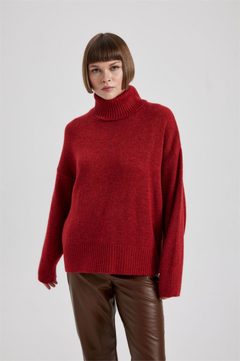 WOMAN Red Relax Fit Pullover