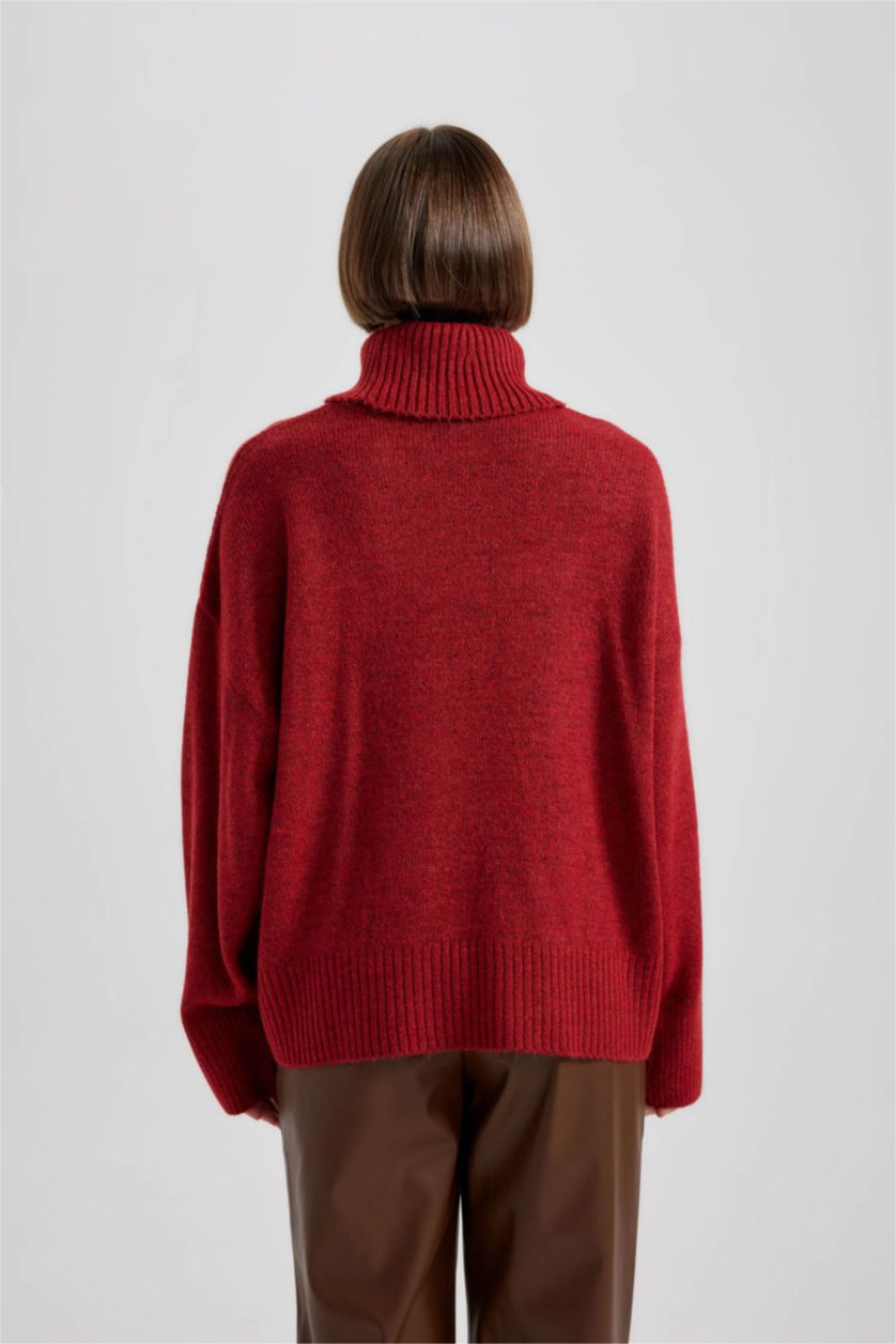 WOMAN Red Relax Fit Pullover