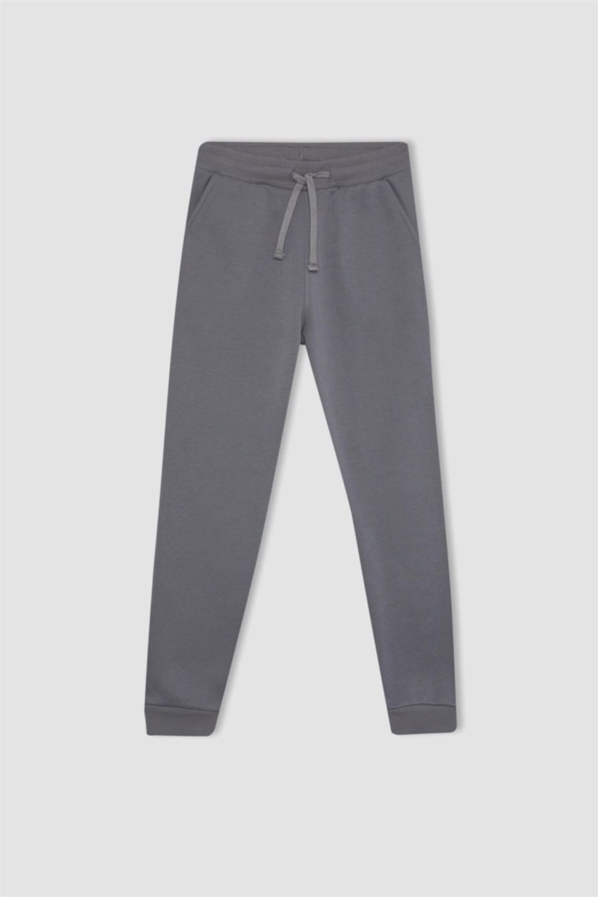 أولادي رمادي طقم اولادي تقيل قصة عادية - قطعتين