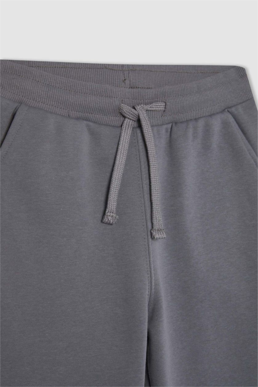 أولادي رمادي طقم اولادي تقيل قصة عادية - قطعتين