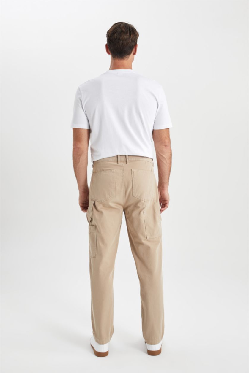 MAN Sand Straight Fit Trousers