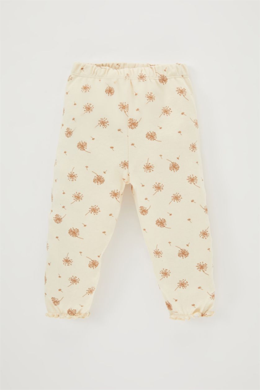 Малыши девочки Слоновая кость Пижама с цветочным принтом для малышей девочек