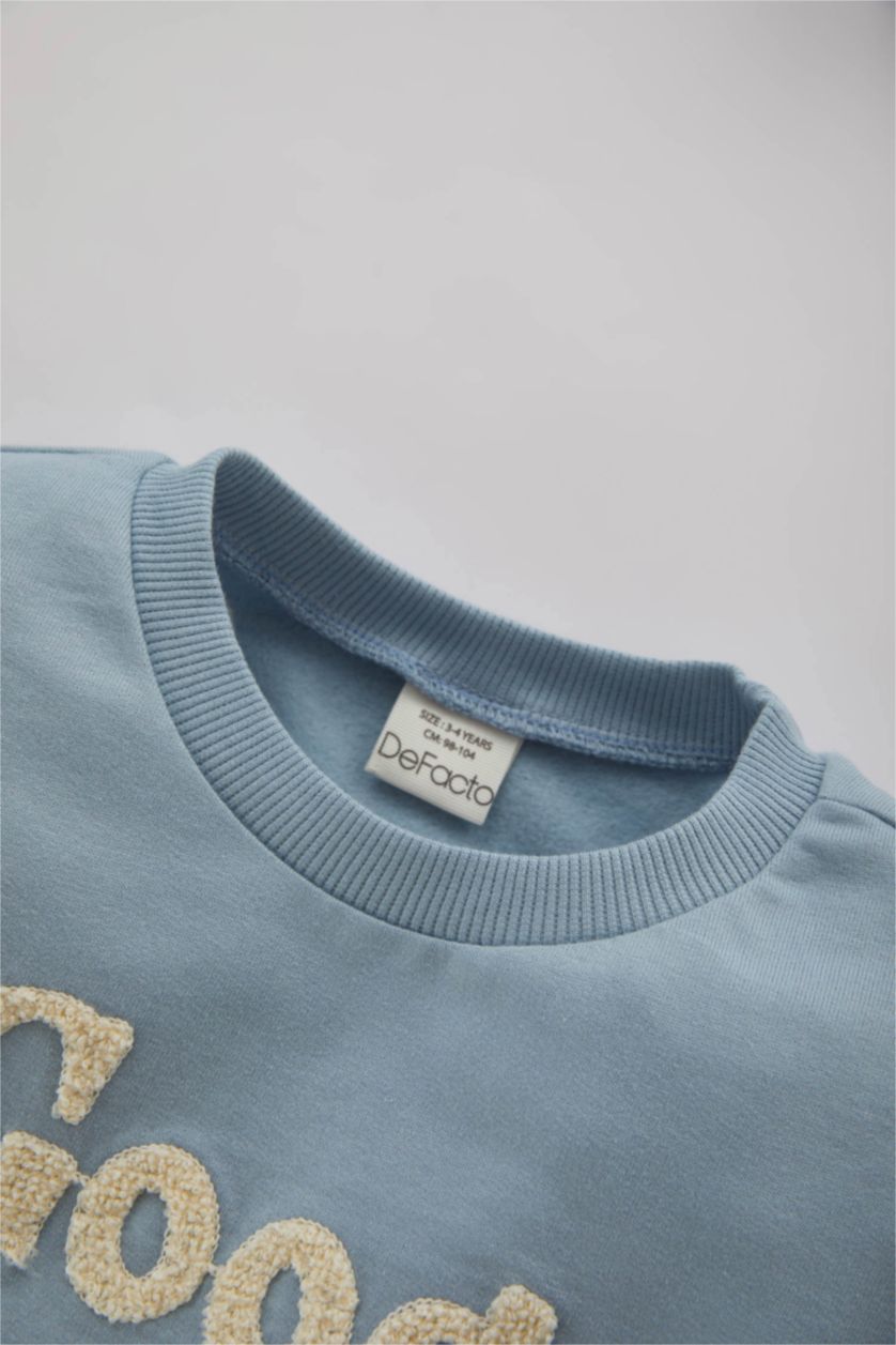 Малыши мальчики Голубрй Комплект из 2-х вещей с принтом для малышей мальчиков