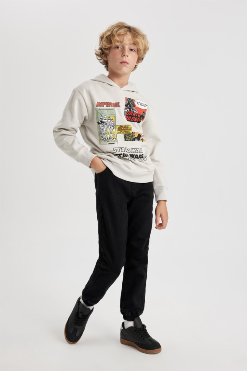 BOYS & TEENS Light Grey Boy Star Wars Hooded Sweatshirt