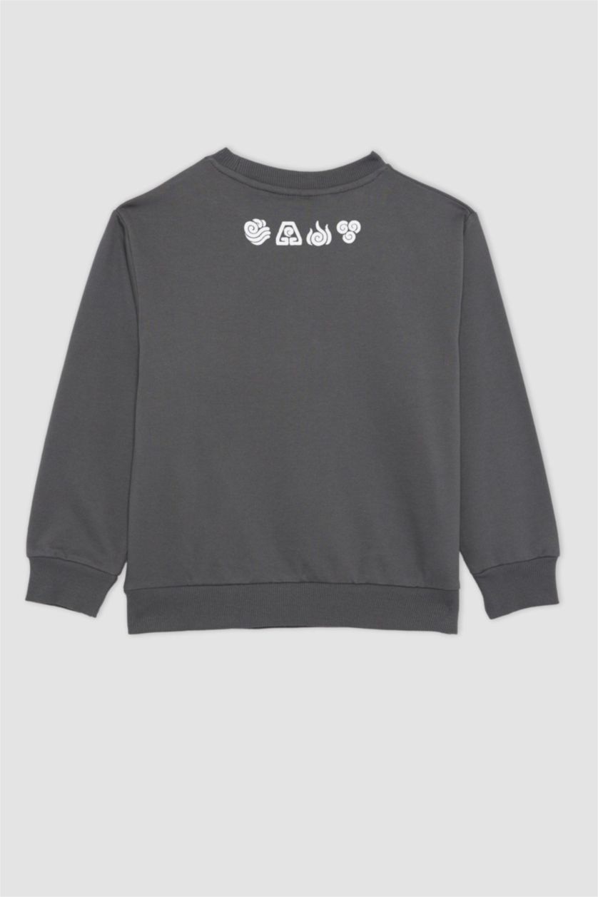 Мальчики и подростки Антрацит Свитшот Avatar the Last Airbender с капюшоном для мальчиков