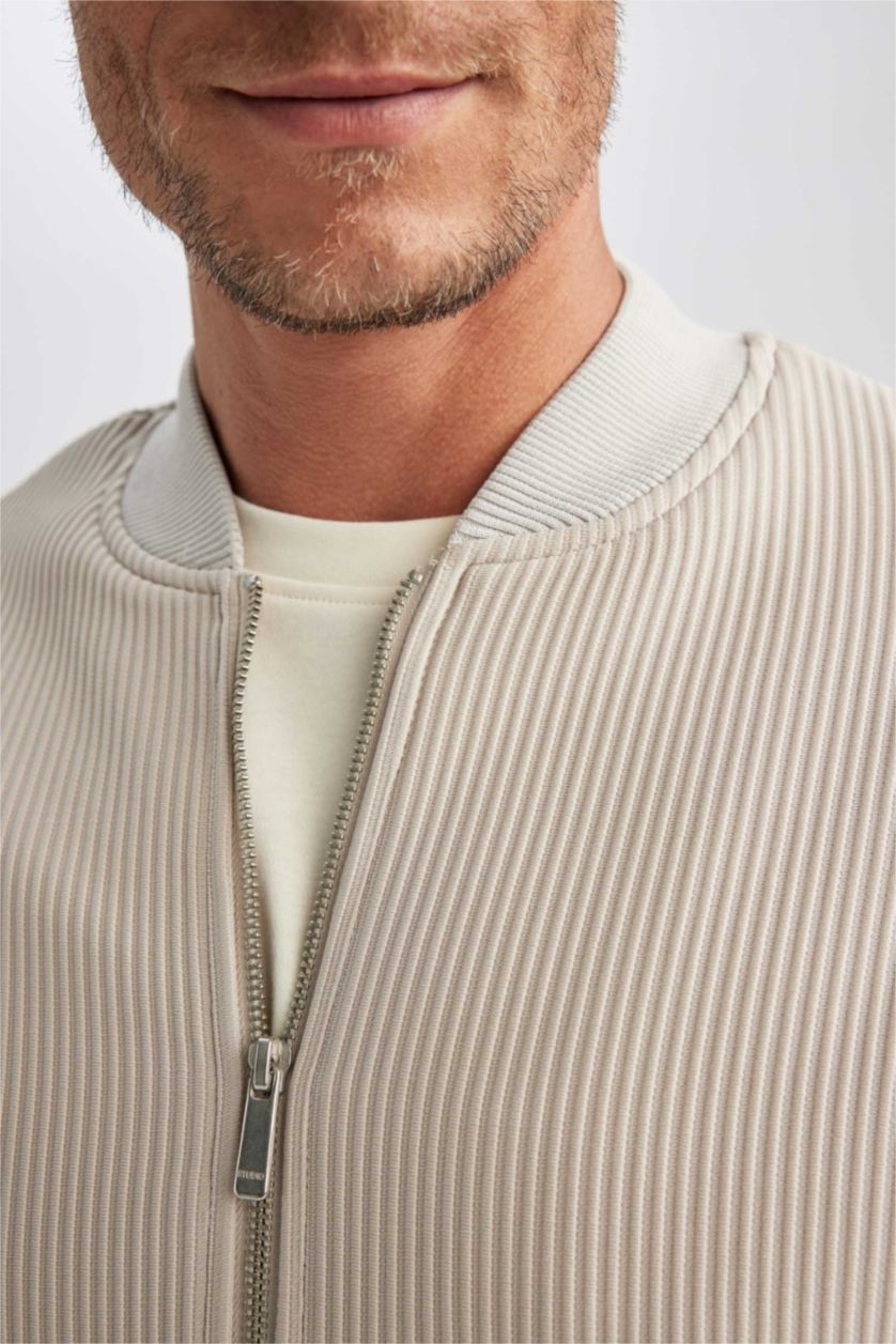 Ерлер Ашық сұр бомбер толық астар Пальто