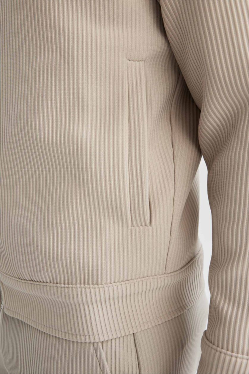 Ерлер Ашық сұр бомбер толық астар Пальто