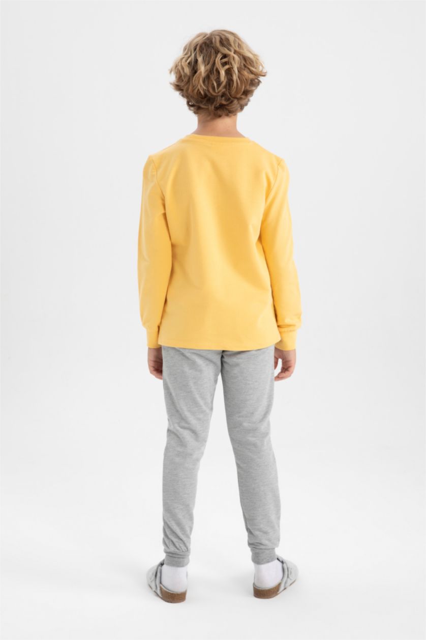GARÇONS Jaune Pyjamas Coupe Régulière Pour Garçon - 2 Pièces
