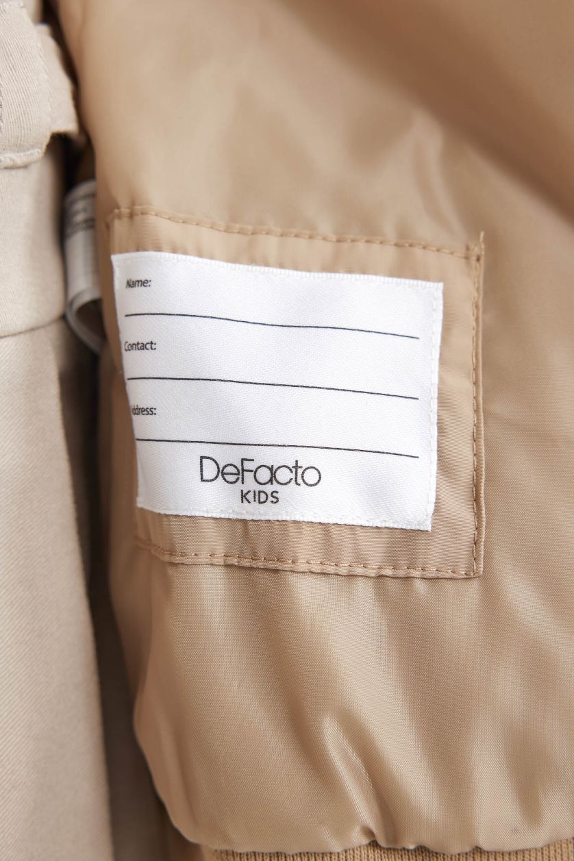 Kız Çocuk - Genç Kız Kum Su Geçirmez Kolej Yaka Fermuarlı Çift Cepli Mevsimlik Hafif Bomber Mont Ceket Kız Çocuk