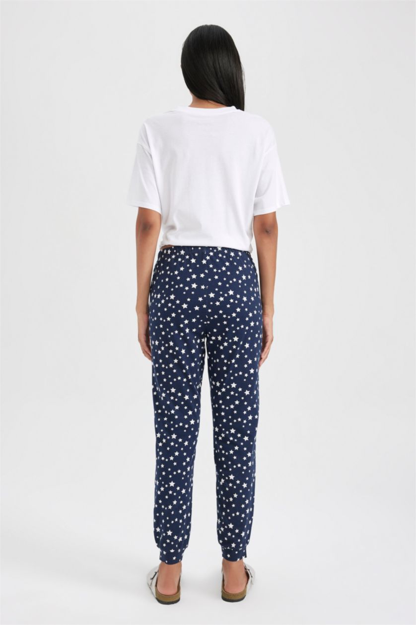 نساء كحلي Regular Fit Knitted Bottoms