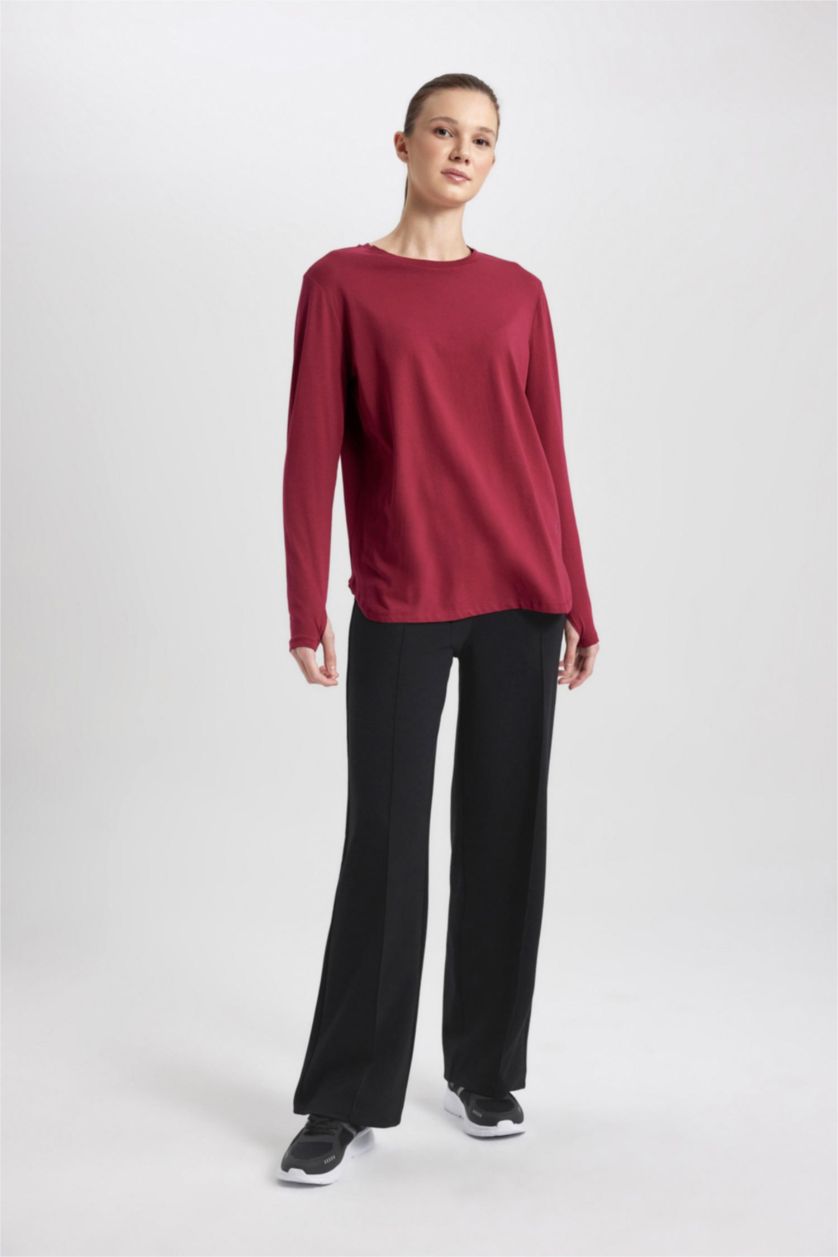 FEMME Noir Pantalon Large à Taille Standard de Qualité Premium de DeFactofit