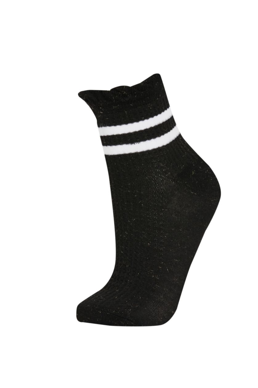 Женщины Разноцветный Носки из хлопка для женщин, 3 пары