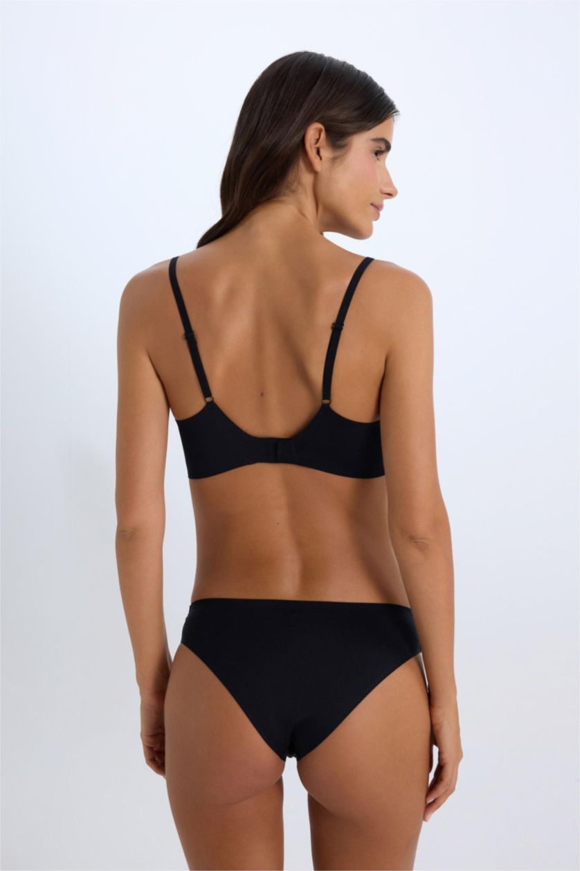 WOMAN Black Fall in Love Brazilian Invisible Panty