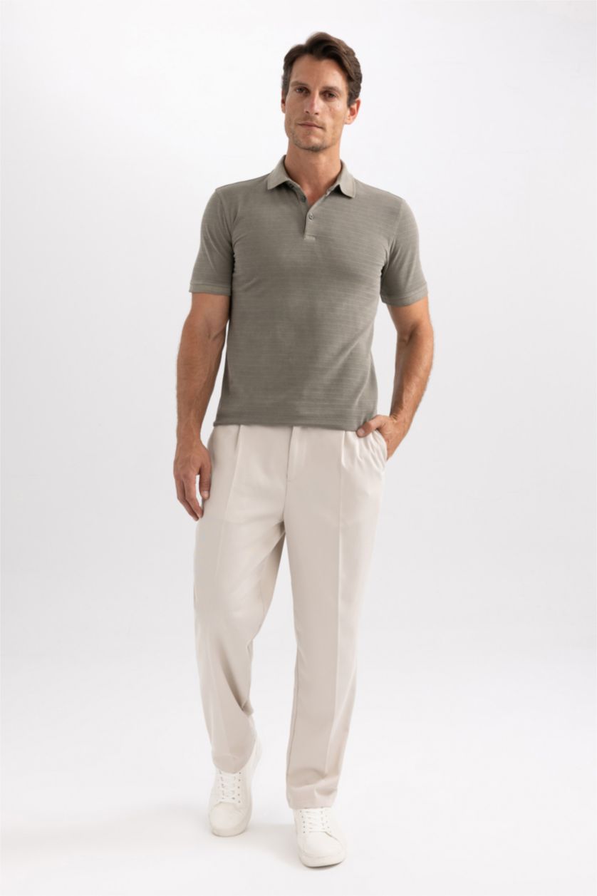 MAN Teak Slim Fit Polo Neck Short Sleeve T-Shirt