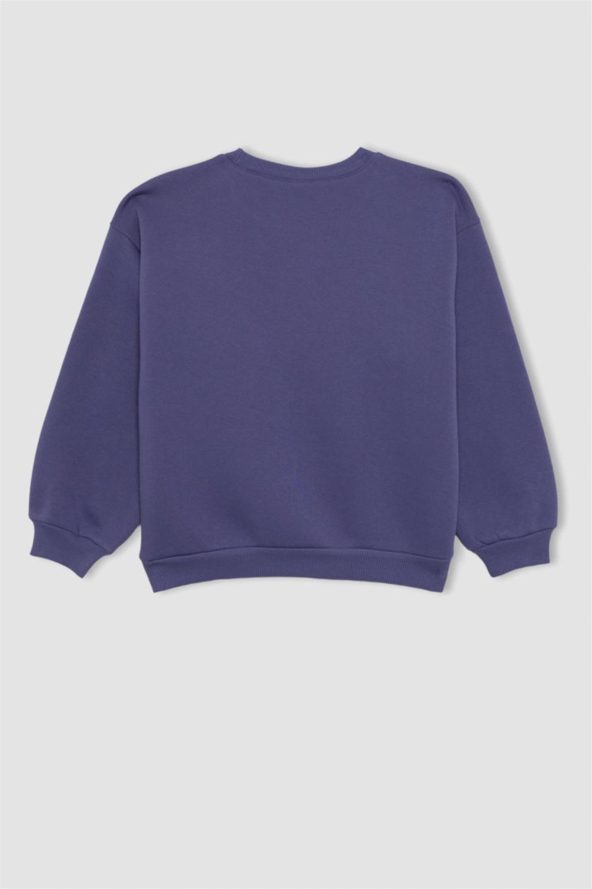 GIRLS & TEENS Violet Girl Snoopy Crew Neck Sweatshirt